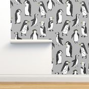 Huddle of Penguins - Slate (Tiny Version) by Andrea Lauren