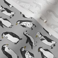 Huddle of Penguins - Slate (Tiny Version) by Andrea Lauren