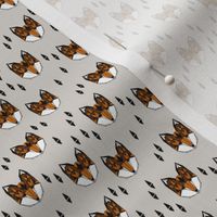 fox // geometric fox head kids nursery baby foxes woodland animal grey boys gender neutral kids design