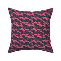 Flamingos - Parisian Blue/Pink (Tiny Version) by Andrea Lauren