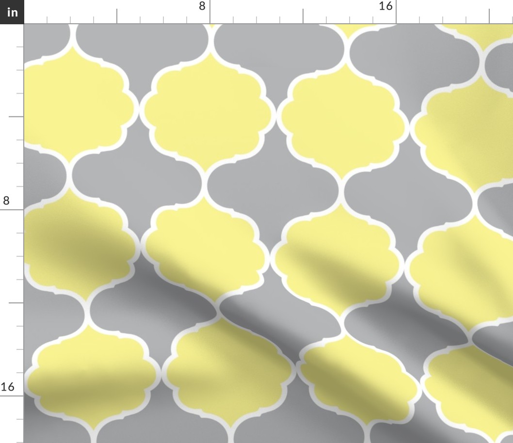 Hexafoil Yellow Gray White