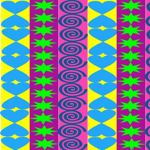 Coloured Pattern Stripe