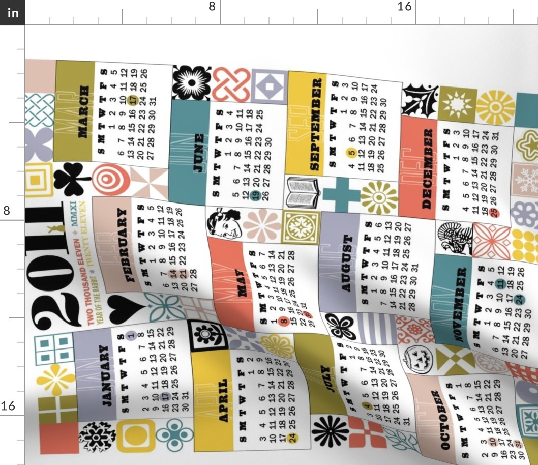 2011 Tea Towel Calendar