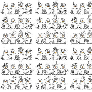 b&w a year of penquins