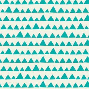 Llama triangles turquoise