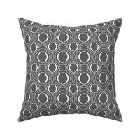 Parasol - Modern Geometric Charcoal  Grey