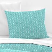 Parasol - Modern Geometric Aqua Turquoise