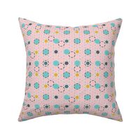 Round About - Geometric Hexagon Dot Pink