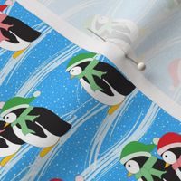 Merry Penguins (blue)