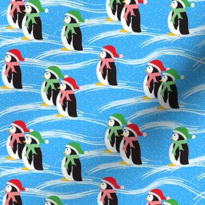 Merry Penguins (blue)