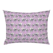 Baby Elephant Love - on lavender 