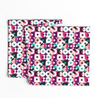 Colorful summer geometric abstract bubble pattern print