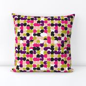 Colorful summer geometric abstract bubble pattern print