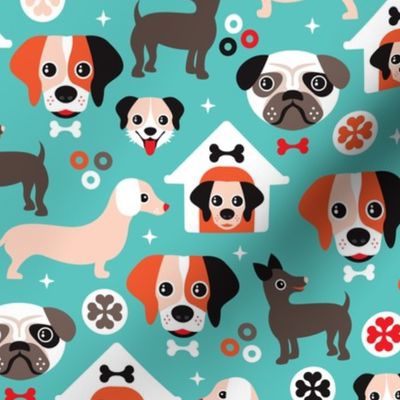 Adorable gender neutral puppy illustration dogs illustration 