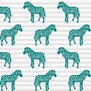 Teal Zebra