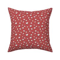 Red Sheep Ditsy Polka Dots 