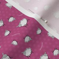 Pink Sheep Ditsy Dot Print