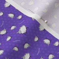 Purple Sheep Ditsy Print 