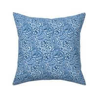 Persnickety Paisley ~ Jasperware, Lonely Angel Blue and White