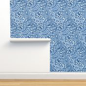 Persnickety Paisley ~ Jasperware, Lonely Angel Blue and White