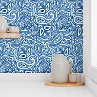 Persnickety Paisley ~ Jasperware, Lonely Angel Blue and White