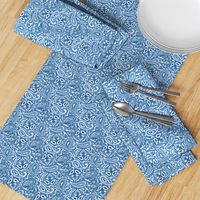 Persnickety Paisley ~ Jasperware, Lonely Angel Blue and White