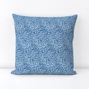 Persnickety Paisley ~ Jasperware, Lonely Angel Blue and White