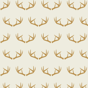 Antlers-Cream & Mustard
