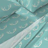 Antlers-Turquoise Sky & Cream