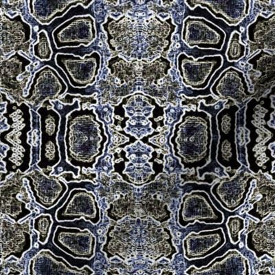 indigo snake skin montage-