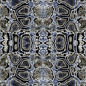 indigo snake skin montage-