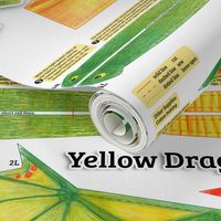 Yellow Dragon Plushie Cut and Sew