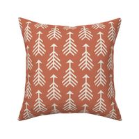 Arrows-Toasted Coral & Cream