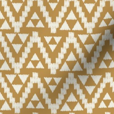 Geo Tribal-Mustard & Cream