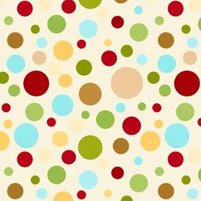 Pretty Polka Dots Ivory