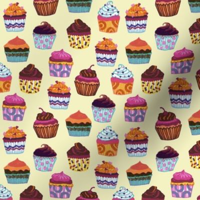 Colorful Cupcakes (Yellow)