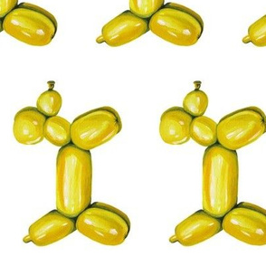 Yellow Balloon Dog, Rotated