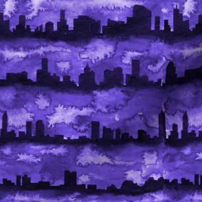 Australia skyline purple