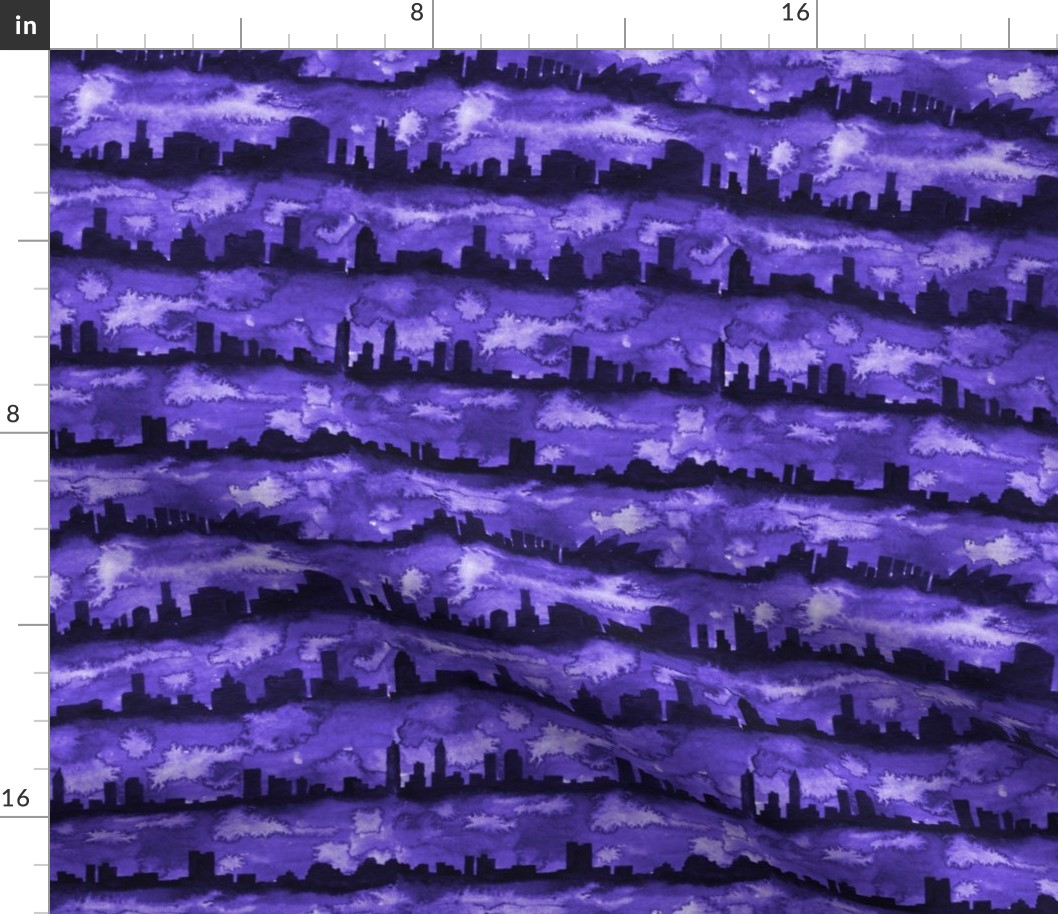 Australia skyline purple