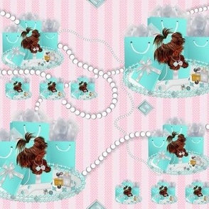 Shih Tzu Pearls, Stripes & Swiss Dots