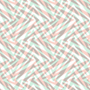 pastel double feather zigzag