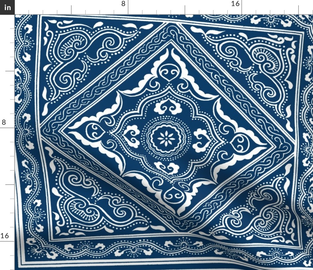 Chinese Indigo Tiles ~ Bian 