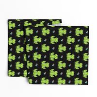 Happy Frogs - Lime Green/Black by Andrea Lauren