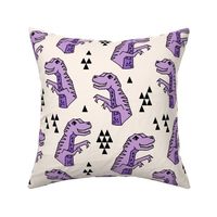 dinosaurs // purple dinos girls sweet jurassic prehistoric dinosaurs