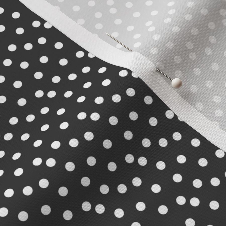 Scattered Dots - Dark Gray by Andrea Lauren