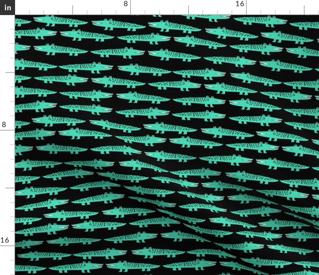 alligator // alligators fabric crocodiles reptile design print pattern nursery baby andrea lauren fabric andrea lauren design