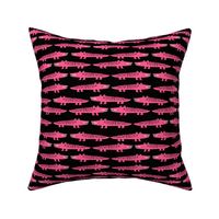 alligator // alligator pink crocodile fabric reptiles fabric nursery girls gator girl cute animals fabric