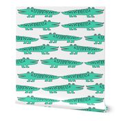 alligator // bright green alligator fabric boys room nursery print andrea lauren fabric andrea lauren design