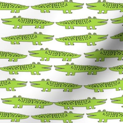 alligator // lime green gator fabric reptile alligator fabric nursery kids boys reptiles