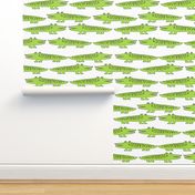 alligator // lime green gator fabric reptile alligator fabric nursery kids boys reptiles